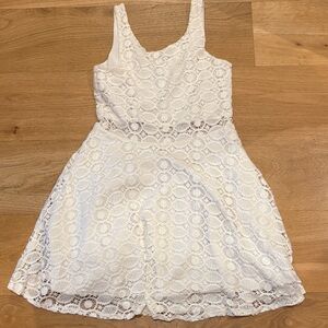 Elegant White Lace Kids Dress